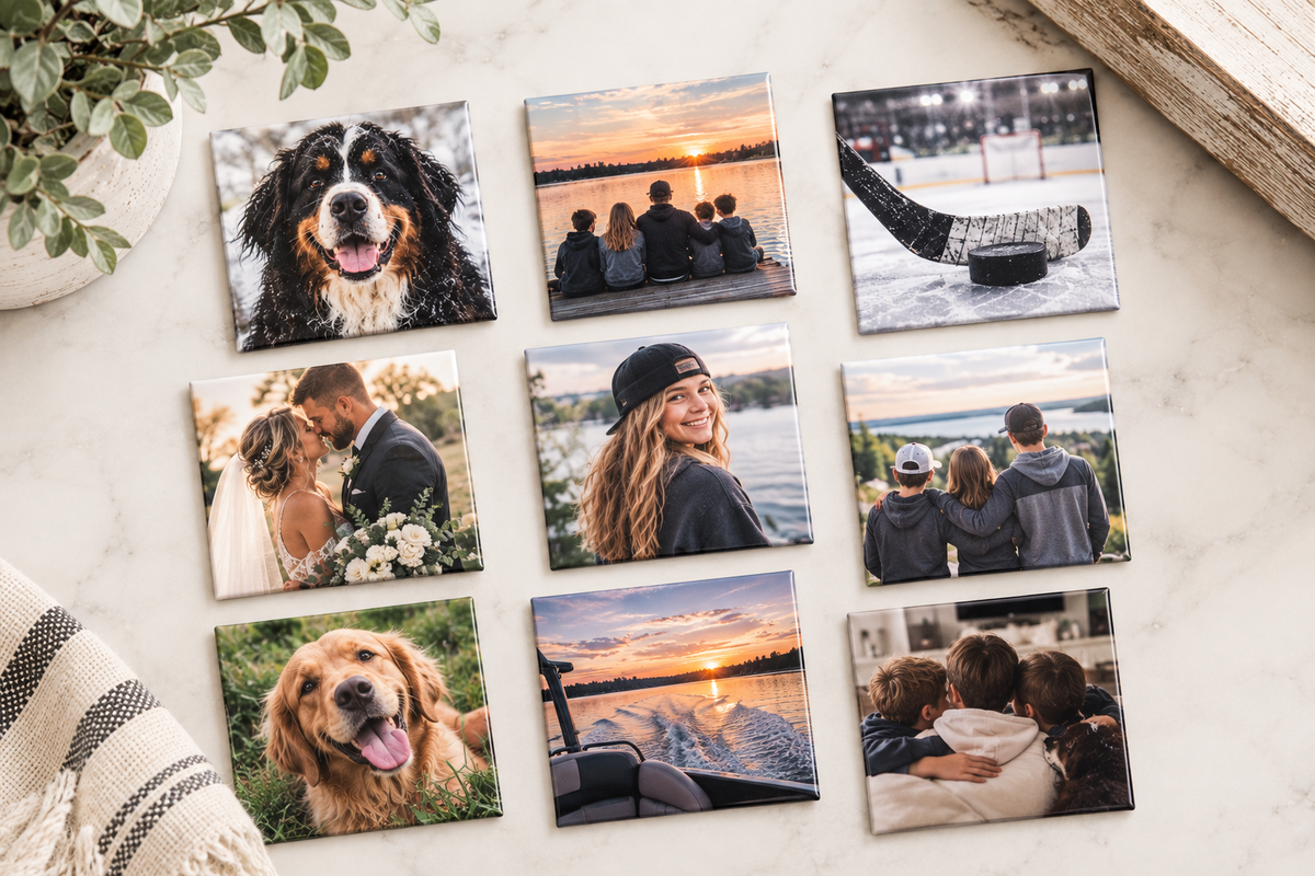 10-Pack Custom 2"x2" Photo Magnets